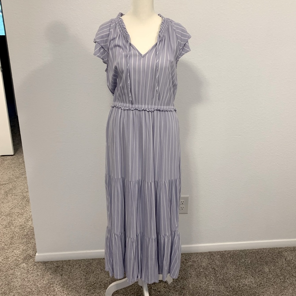 Long Baby Blue Maxi Dress